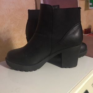 Leather Heeled Booties